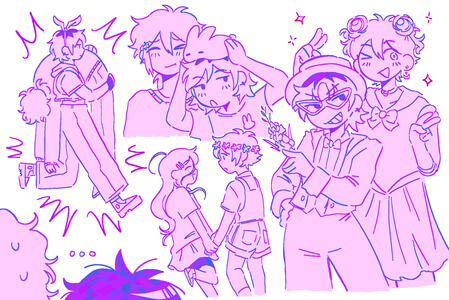 ☆style b: character spread (~$100)